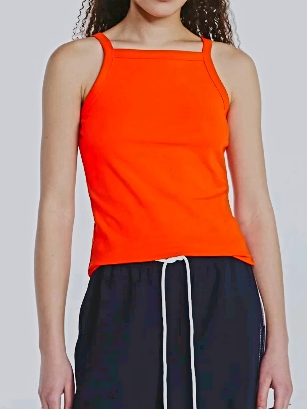 New Free Assembly summer Women’s Apron orange stretchy Tank Top, cotton Size S L